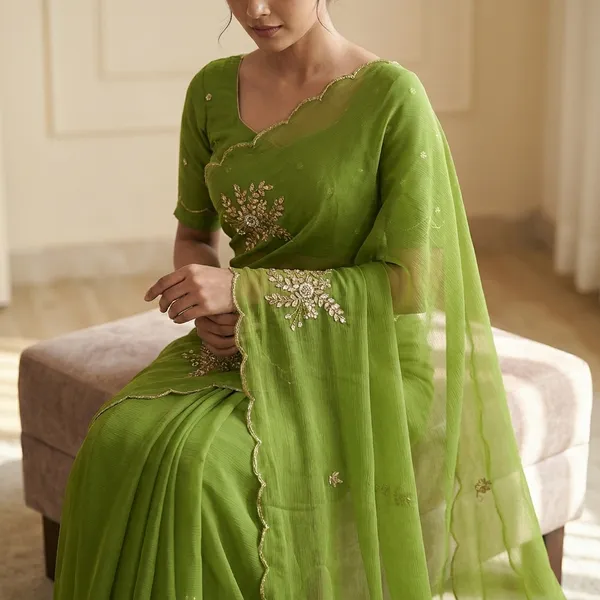 Rutexa_Fashion_Hand_Work_Pure_Chiffon_Light_Weight_Saree_Party_Wear