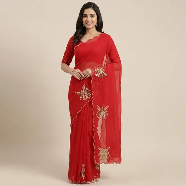 Rutexa_Fashion_Hand_Work_Pure_Chiffon_Light_Weight_Saree_Party_Wear