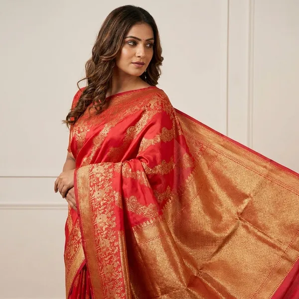 Premium_Banarasi_Silk_Saree_With_Golden_Zari_Work_Pink