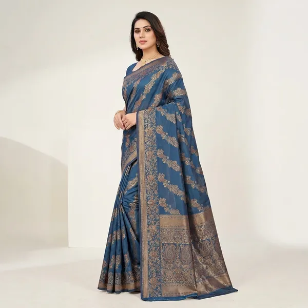 Banarasi_Silk_Saree_With_Golden_Zari_Work_Blue
