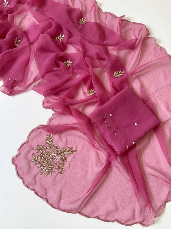 Rutexa_Fashion_Hand_Work_Pure_Chiffon_Light_Weight_Saree_Party_Wear
