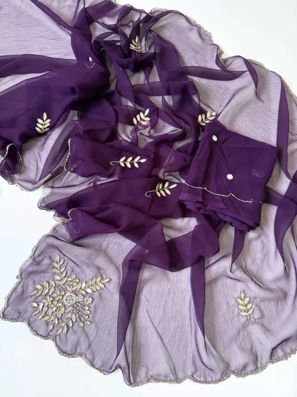 Rutexa_Fashion_Hand_Work_Pure_Chiffon_Light_Weight_Saree_Party_Wear
