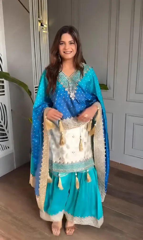 Sky_Blue__Presenting_Beautiful_Heavy_quality_Banarsi_+_Chinon__Silk_Fabric_designer_festive_wear_3pc_DressWith_Crape_Lining