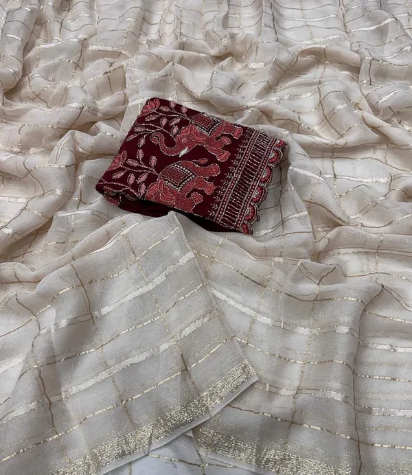Rutexa_Fashion_Woven_Striped_Embroidered_Jamdani_Viscose_Rayon_Saree_With_Unstitched_Blouse_Cream