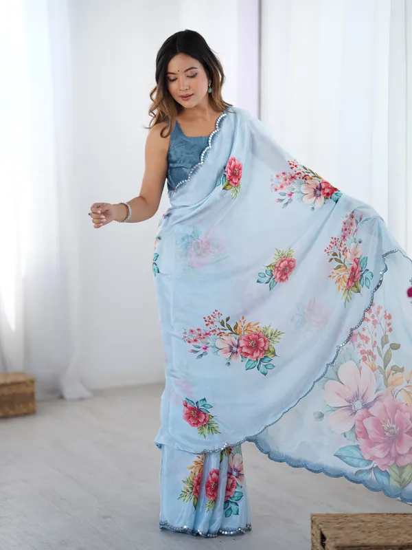 Aqua_Blue_And_Pink_Pure_Chinon_Digital_Print_Saree_With_Mirror_Work_Scallop_Border_For_Women