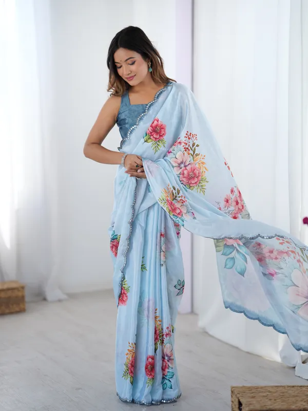 Aqua_Blue_And_Pink_Pure_Chinon_Digital_Print_Saree_With_Mirror_Work_Scallop_Border_For_Women
