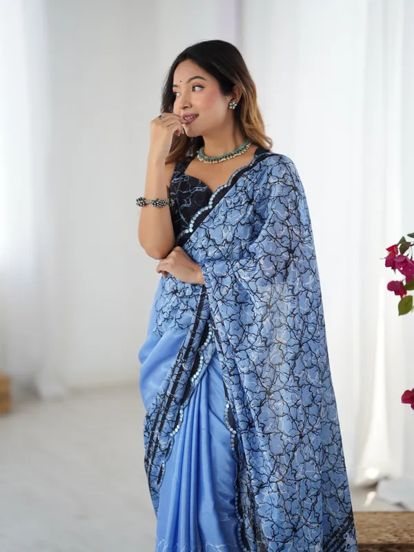 Sky_Blue_Pure_Chinon_Digital_Print_Saree_With_Mirror_Work_Scallop_Border_For_Women