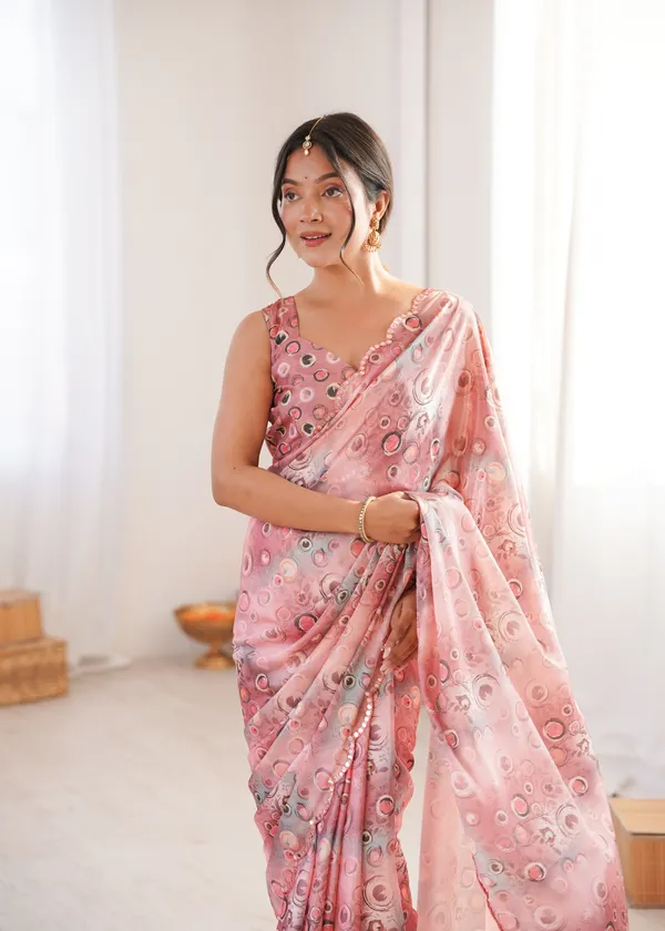 Pink_Pure_Chinon_Digital_Print_Saree_With_Mirror_Work_Scallop_Border_For_Women