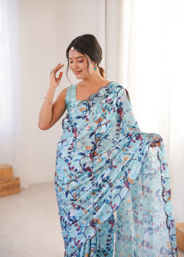 Aqua_Blue_Pure_Chinon_Digital_Print_Saree_With_Mirror_Work_Scallop_Border_For_Women