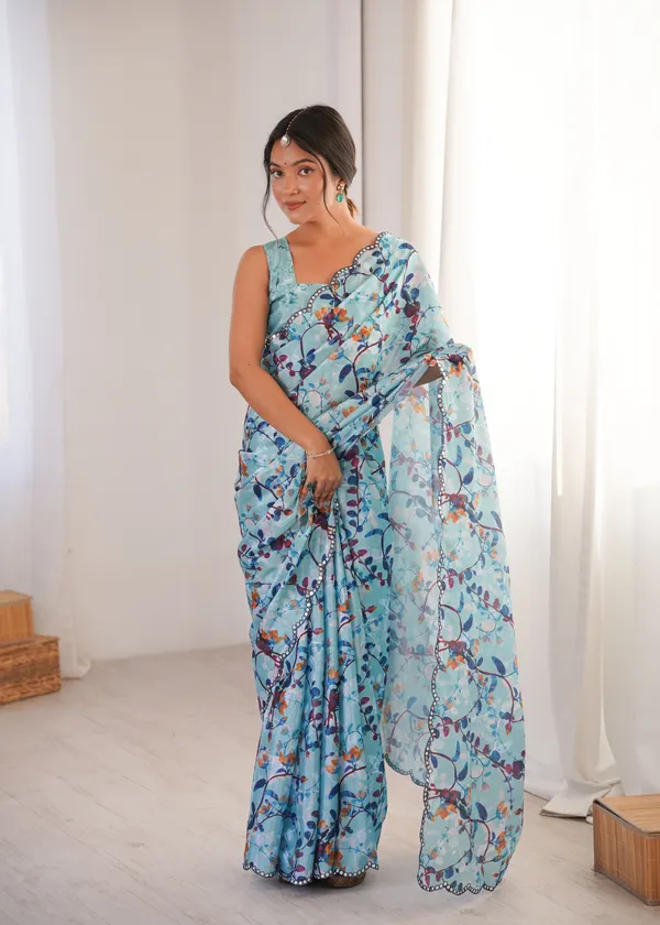 Aqua_Blue_Pure_Chinon_Digital_Print_Saree_With_Mirror_Work_Scallop_Border_For_Women