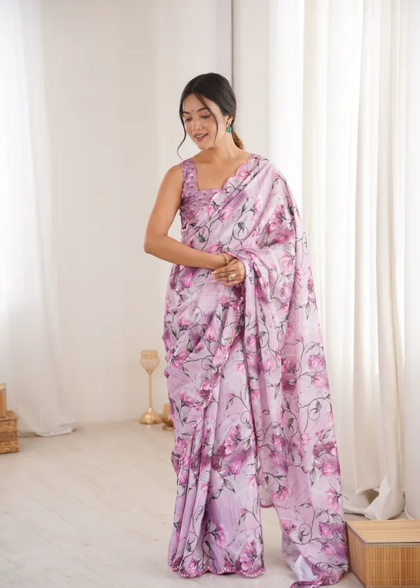 Purple_Pure_Chinon_Digital_Print_Saree_With_Mirror_Work_Scallop_Border_For_Women