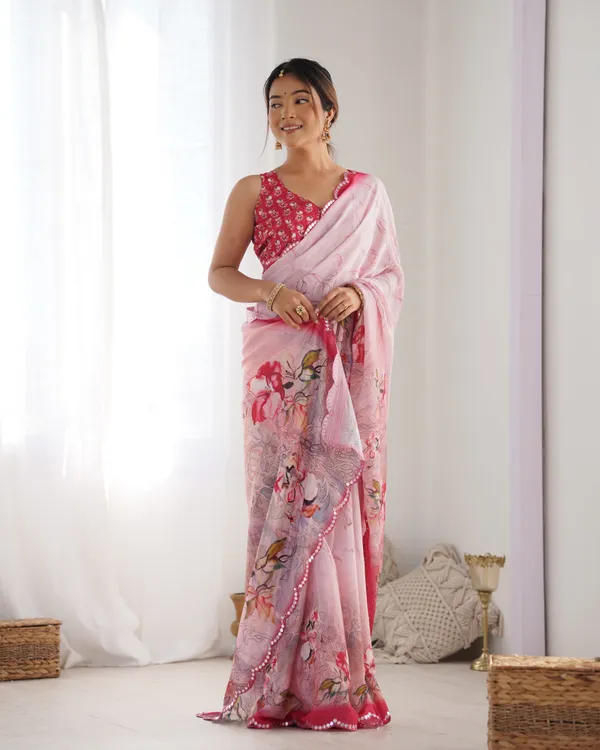 Baby_Pink_Pure_Chinon_Digital_Print_Saree_With_Mirror_Work_Scallop_Border_For_Women
