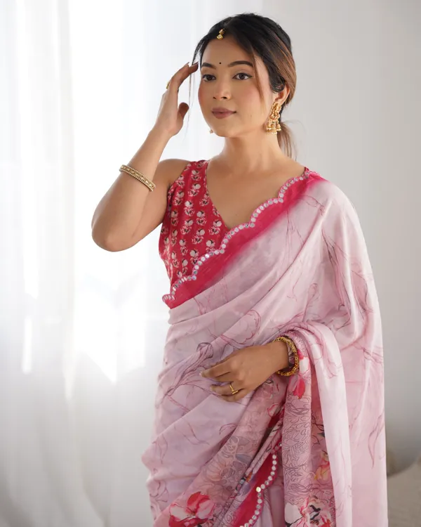 Baby_Pink_Pure_Chinon_Digital_Print_Saree_With_Mirror_Work_Scallop_Border_For_Women