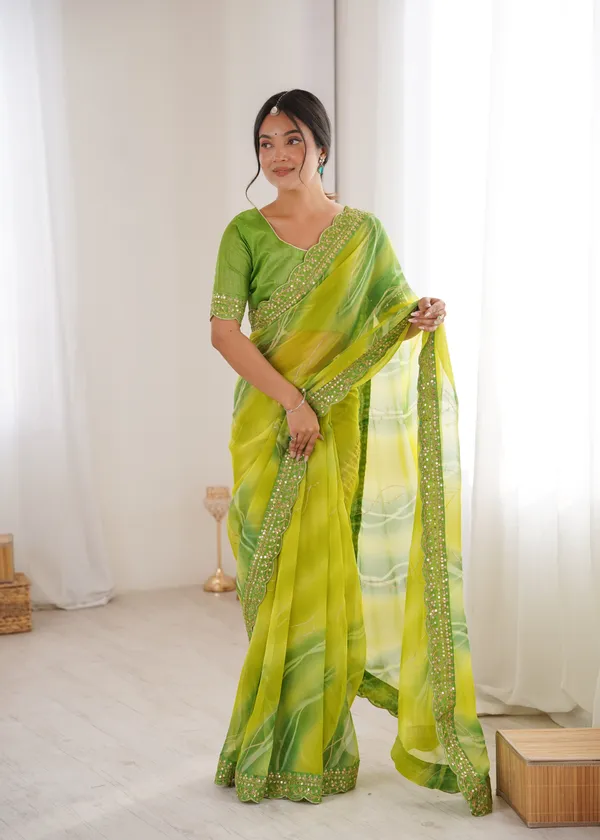 Green_Padding_Chiffon_Georgette_Partywear_Saree_For_Women
