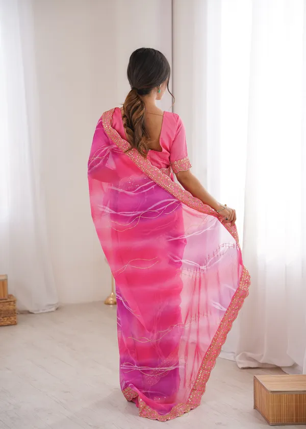Pink_Padding_Chiffon_Georgette_Partywear_Saree_For_Women