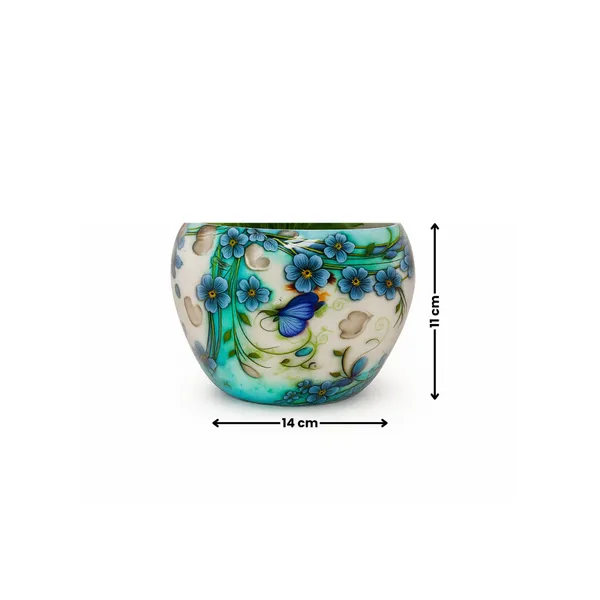 Hand_Painted_Ceramic_Flower_Vase_With_Butterfly_And_Floral_Design