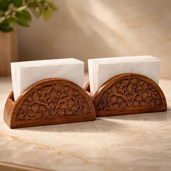 Handcrafted_Wooden_Napkin_Holder_with_Floral_Carving_-_Set_of_2