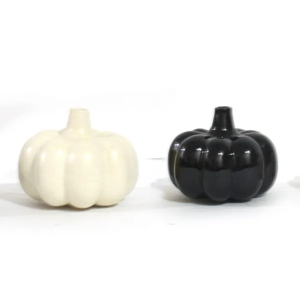 Ceramic_Pumpkin_Vase_Set_Of_2_Modern_Home_Office_Table_Decor_Vases_Living_Room_Center_Table_Ceramic_Pot_Combo_Ceramic_Planters_Pot_For_Home_Garden_Balcony_White_Black_Set_2