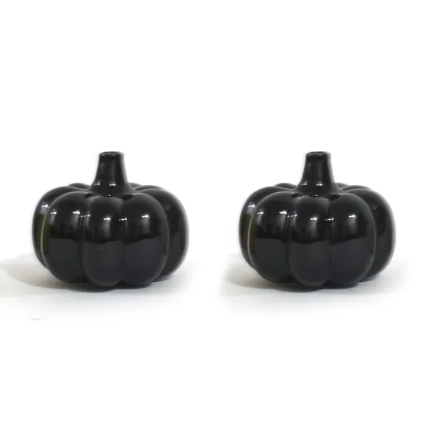 Ceramic_Pumpkin_Vase_Set_Of_2_Modern_Home_Office_Table_Decor_Vases_Living_Room_Center_Table_Ceramic_Pot_Combo_Ceramic_Planters_Pot_For_Home_Garden_Balcony_Black_Set_2
