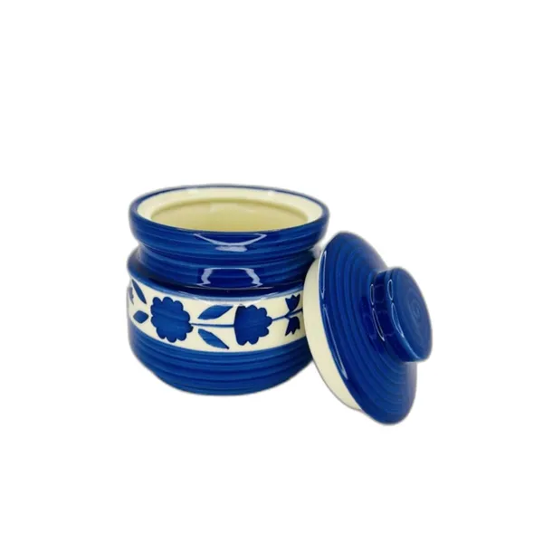 Ceramic_Pickle_Jars_With_Lids_Multipurpose_Barni_For_Chutney_Pickle_Jar_Storage_Container_Dining_Table_Container_Barni_Jar_With_Lid_Ceramic_Storage_Jar_Container_Blue_White