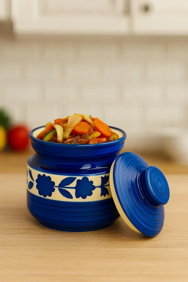 Ceramic_Pickle_Jars_With_Lids_Multipurpose_Barni_For_Chutney_Pickle_Jar_Storage_Container_Dining_Table_Container_Barni_Jar_With_Lid_Ceramic_Storage_Jar_Container_Blue_White