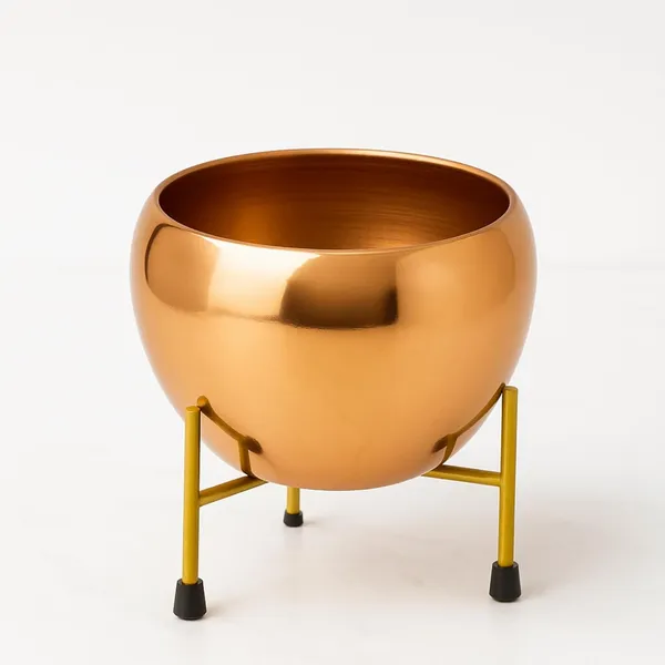 Metal_Planter_Pot_For_Indoor_Plants_Round_Decorative_Flower_Pot_Rust_Resistant_Modern_Plant_Holder_For_Home_Balcony_Office_Golden