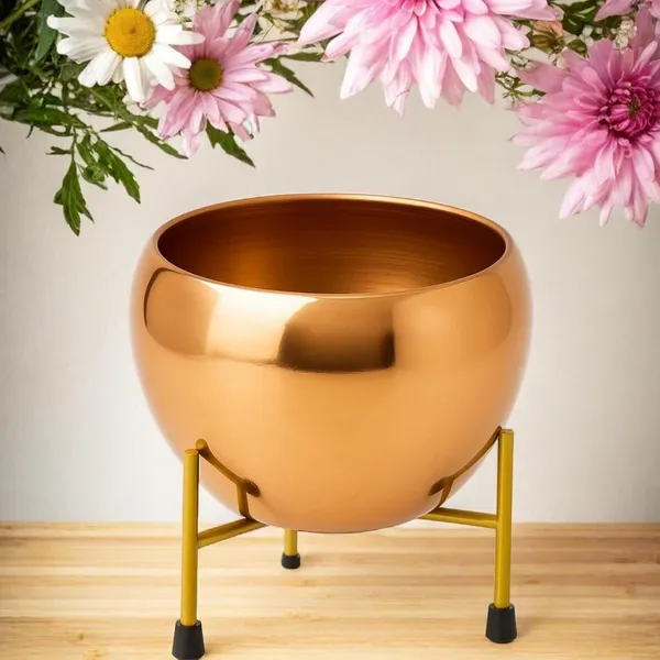 Metal_Planter_Pot_For_Indoor_Plants_Round_Decorative_Flower_Pot_Rust_Resistant_Modern_Plant_Holder_For_Home_Balcony_Office_Golden
