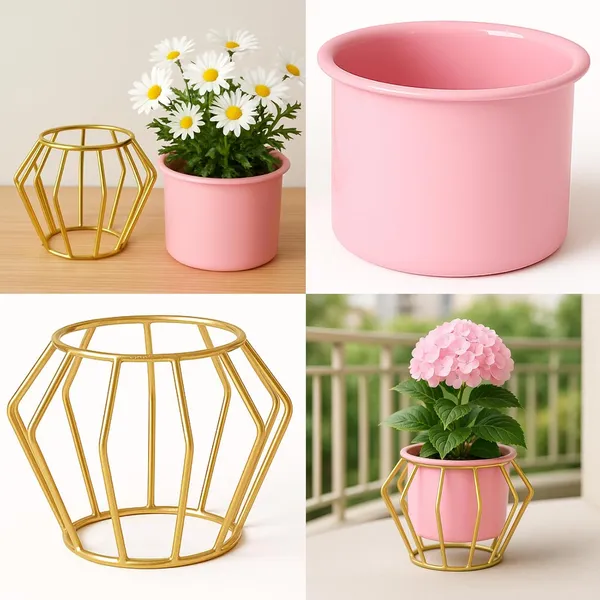 Metal_Golden_Planter_With_Stand_Flower_Pot_For_Indoor_Outdoor_Plants_Flower_Vase_Planter_Pot_Metallic_Gold_Metal_Stand_With_Planters_Pink_Cube_Stand