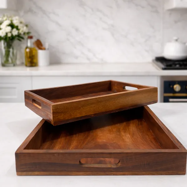 Wooden_Serving_Tray_Set_Of_2_Rustic_Brown_Rectangular_Trays_With_Handles