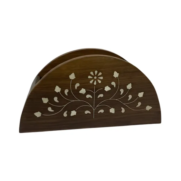 Handcrafted_Wooden_Tissue_Holder_With_Brass_Inlay_Floral_Design