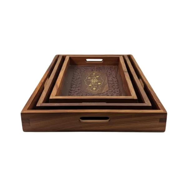 Handcrafted_Wooden_Serving_Tray_Set_With_Brass_Inlay_Set_Of_3