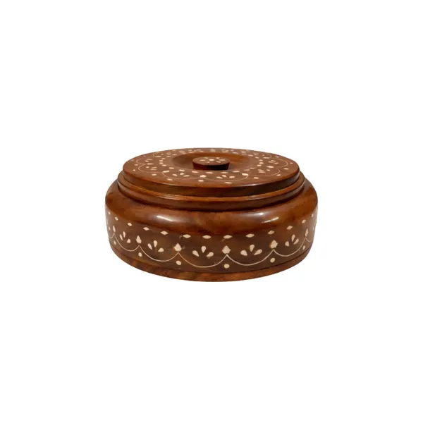 Handcrafted_Wooden_Chapati_Box_with_Brass_Inlay_Work