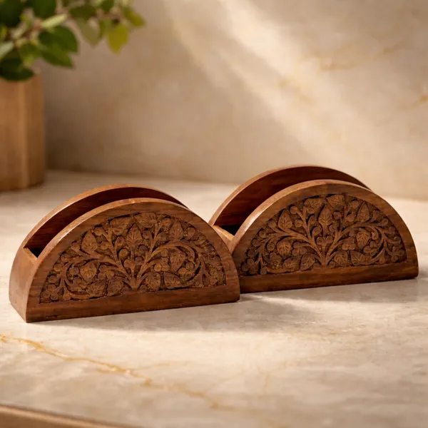 Handcrafted_Wooden_Napkin_Holder_with_Floral_Carving_-_Set_of_2