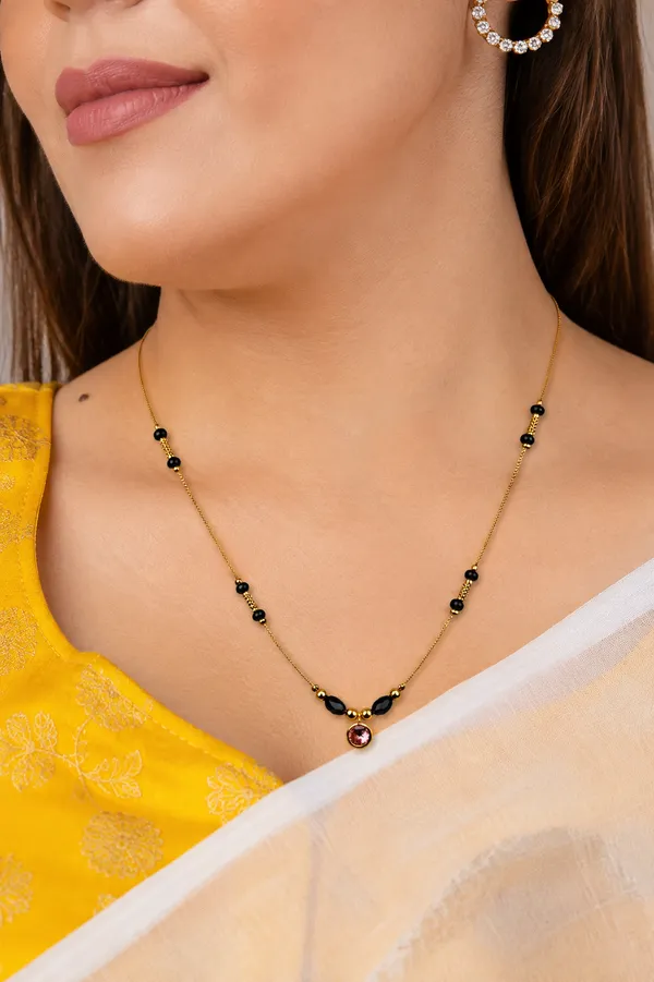 Gold_Alloy_With_Black_Beads_Mangalsutra_Necklace_For_Women