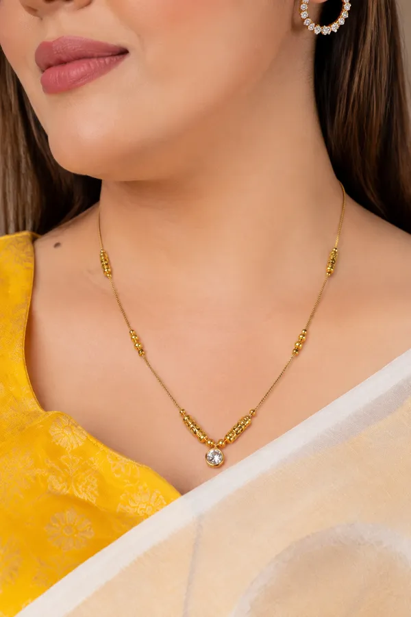 Gold_Alloy_With_Black_Beads_Designer_Mangalsutra_For_Women
