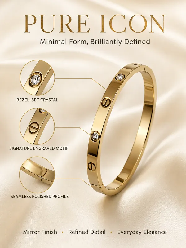 Gold_Stainless_Steel_Bangle_Bracelet_For_Women