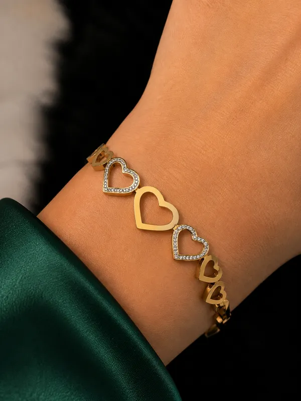 Gold_Stainless_Steel_Link_Bracelet_For_Women