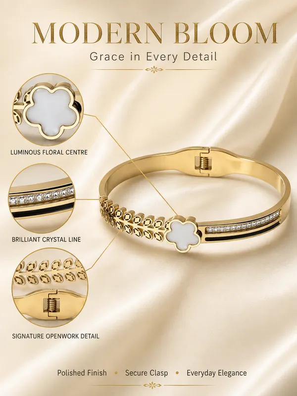 Gold_Stainless_Steel_Bangle_Bracelet_For_Women