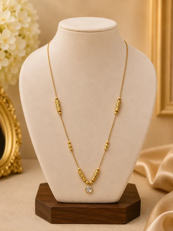 Gold_Alloy_With_Black_Beads_Designer_Mangalsutra_For_Women
