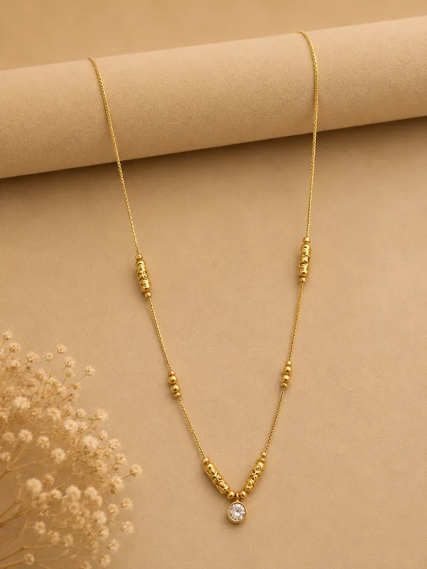 Gold_Alloy_With_Black_Beads_Designer_Mangalsutra_For_Women
