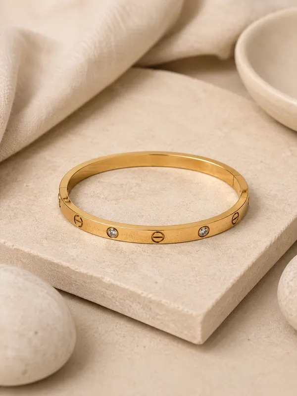 Gold_Stainless_Steel_Bangle_Bracelet_For_Women