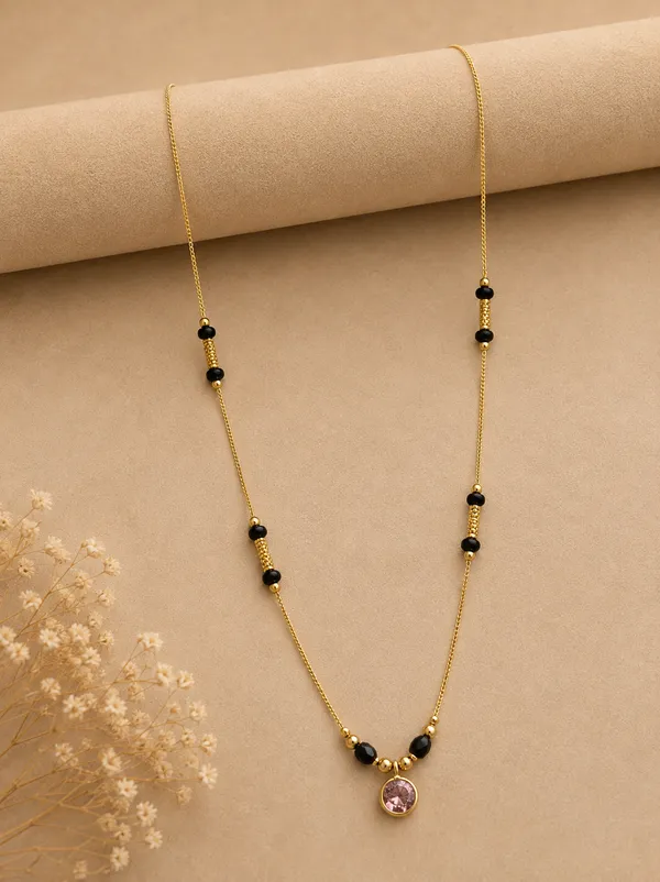 Gold_Alloy_With_Black_Beads_Mangalsutra_Necklace_For_Women