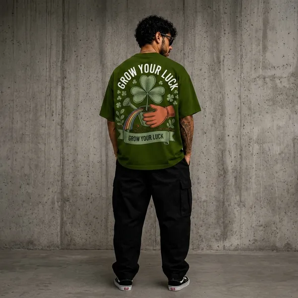 Avocado_Green_Oversized_220_Gsm_Cotton_T-Shirt_For_Men
