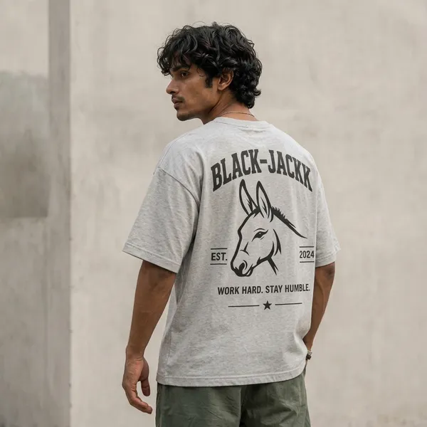 Ash_Grey_Donkey_Print_Oversized_T-Shirt_For_Men