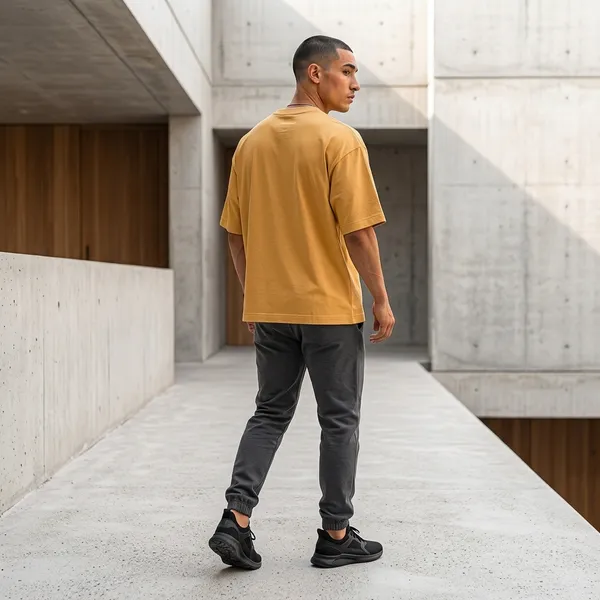 Beige_Blackjack_Logo_Print_Oversized_T-Shirt_For_Men