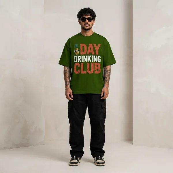 Avocado_Green_Day_Drinking_Club_Oversized_Cotton_T-Shirt