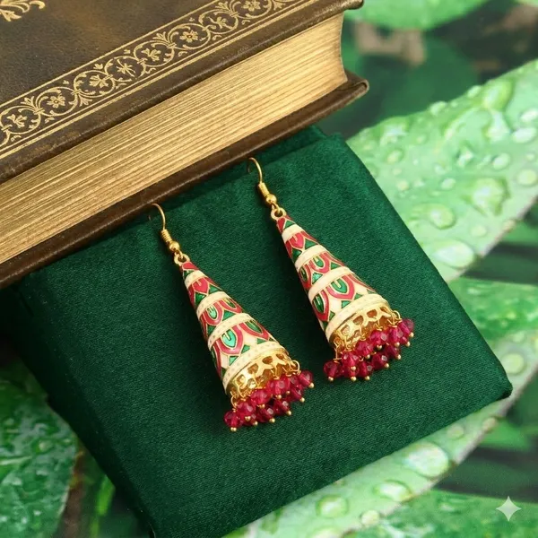 Hand_Painted_Jhumka_Earrings_|_Indian_Enamel,_Pearl_Dangle