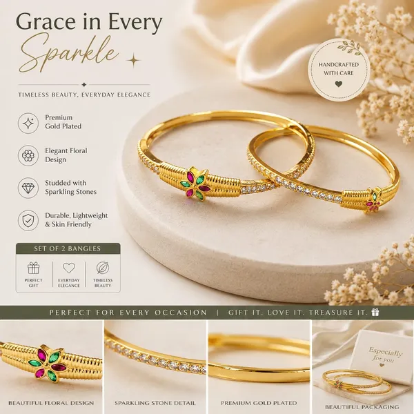 Floral_Sparkle_Gold-Plated_Bangles_(Set_of_2)