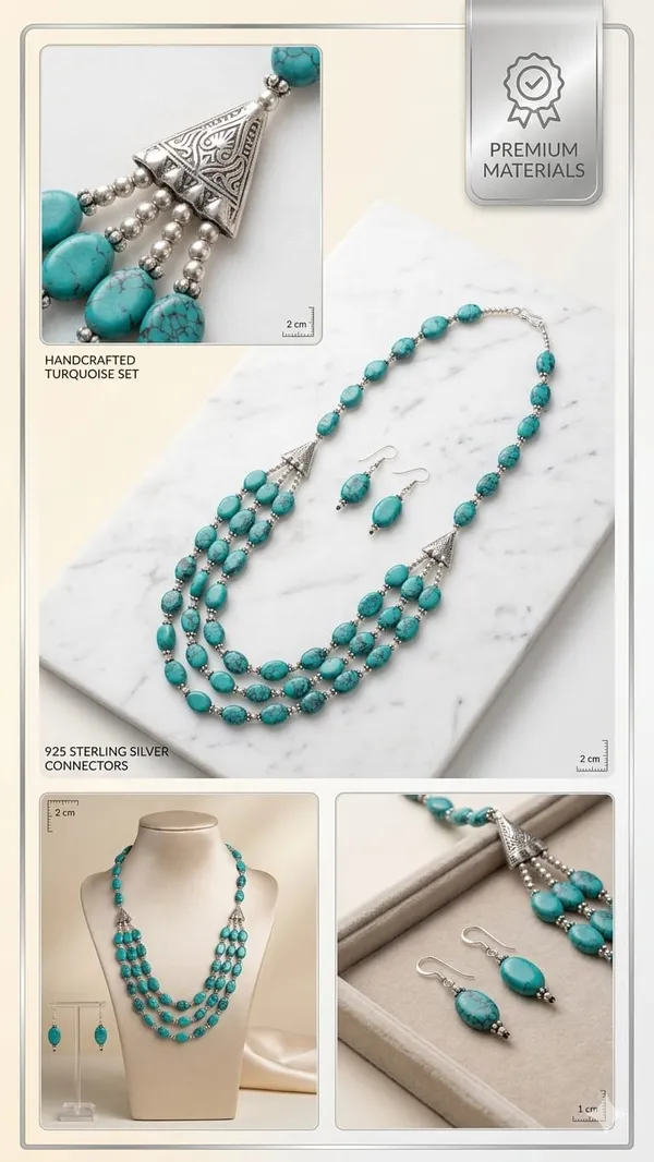 Beautiful_Turquoise_Loose_Beads_Necklace,_Handmade_Turquoise_Necklace_Set_3_Strand_20_Inch
