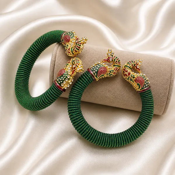 Meenakari_Peacock_Kada_Bangles_(Pair),_Gold-Plated_Traditional_Rajwadi_Ethnic_Jewellery